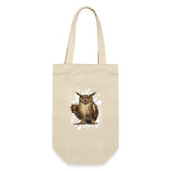 Owl Beer Funny - Gift Bag for Bottles - nature - Front