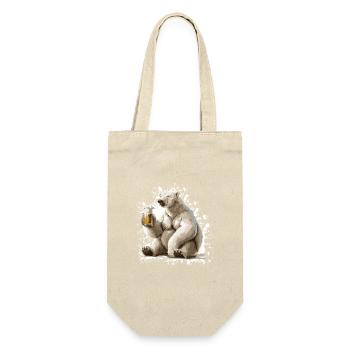 Polar Bear Beer Funny - Gift Bag for Bottles - nature - Front