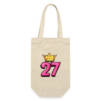 27 Nombre Couronne - Sac à bouteille - nature - Devant