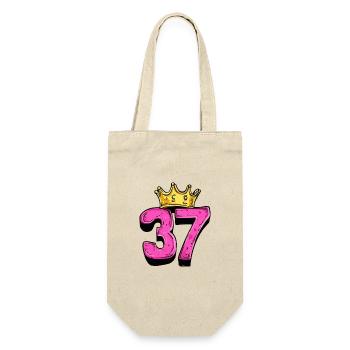 37 Nombre Couronne - Sac à bouteille - nature - Devant