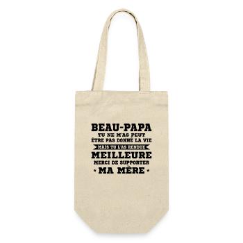 Step-dad not given life but made better - Gift Bag for Bottles - nature - Front