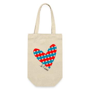 VALENTINE'S DAY. Bachelorette party. I LOVE YOU. I LOVE YOU. LOVE - Gift Bag for Bottles - nature - Front