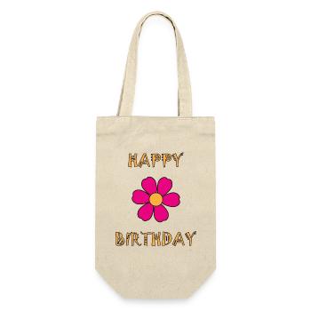 HAPPY BIRTHDAY. JOYEUX ANNIVERSAIRE. ANNIVERSAIRE. - Sac à bouteille - nature - Devant
