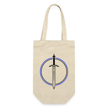 Schwert Icon - Geschenkbeutel für Flaschen - Natur - Vorne