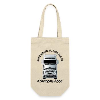 Dienstwagen ja, aber nur die Königsklasse - Geschenkbeutel für Flaschen - Natur - Vorne