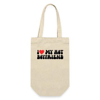 J’adore mon ami chaud - Sac à bouteille - nature - Devant