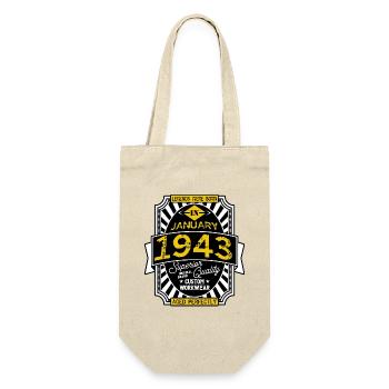 1943 JANUAR - Geschenkbeutel für Flaschen - Natur - Vorne