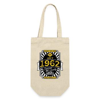 1962 JULI - Geschenkbeutel für Flaschen - Natur - Vorne