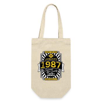 JANUAR 1987 - Geschenkbeutel für Flaschen - Natur - Vorne
