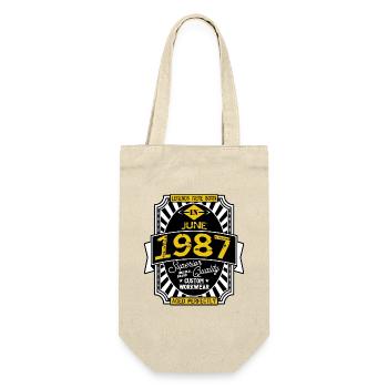 JUNI 1987 - Geschenkbeutel für Flaschen - Natur - Vorne