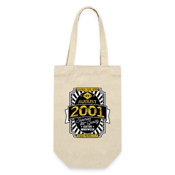 AUGUST 2001 - Geschenkbeutel für Flaschen - Natur - Vorne
