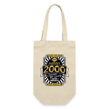 AUGUST 2000 - Geschenkbeutel für Flaschen - Natur - Vorne