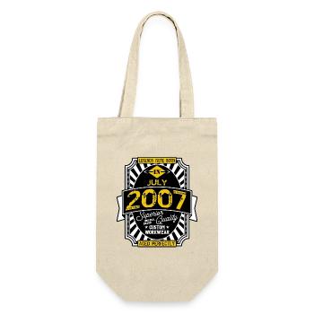 2007 JULI - Geschenkbeutel für Flaschen - Natur - Vorne