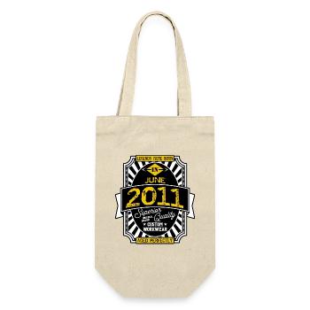 2011 JUNI - Geschenkbeutel für Flaschen - Natur - Vorne