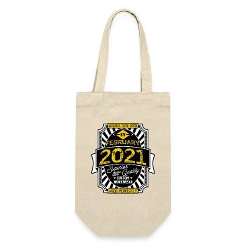 2021 FEBRUARY - Gift Bag for Bottles - nature - Front