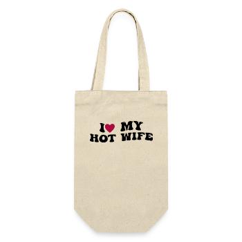 L'amour de ma femme chaude - Sac à bouteille - nature - Devant