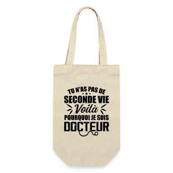 That's Why I'm a Doctor - Doctor Gift - Gift Bag for Bottles - nature - Front