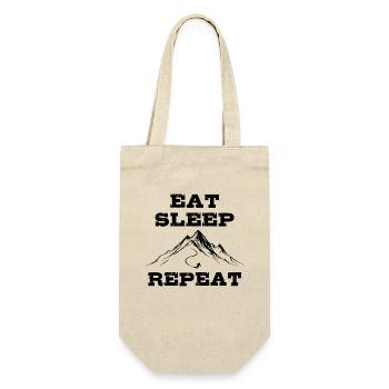 Eat Sleep Ski Repeat - Ski - Ski - Gift Bag for Bottles - nature - Front