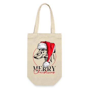 GALGO ESPANOL Joyeux Noël Lévrier Wilsigns - Sac à bouteille - nature - Devant