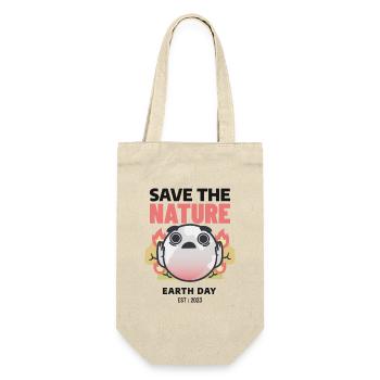 Save The Nature Earth Day Love The World - Geschenkbeutel für Flaschen - Natur - Vorne
