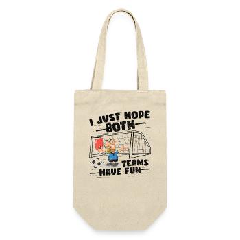Funny Groovy Football Fan Saying - Gift Bag for Bottles - nature - Front