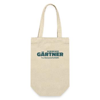 Geborener gärtner - Geschenkbeutel für Flaschen - Natur - Vorne