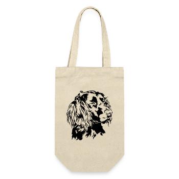 Deutscher Wachtelhund Portrait Jagdhunde Wilsigns - Geschenkbeutel für Flaschen - Natur - Vorne