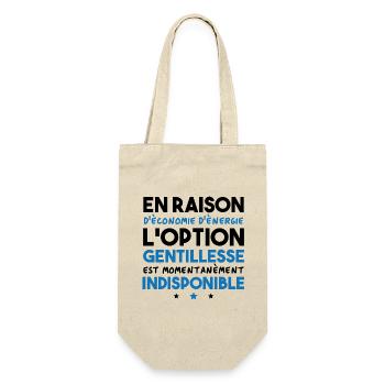Option gentillesse indisponible - Sac à bouteille - nature - Devant