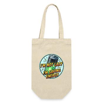 T-shirt Laugh Saving Energy - Sac à bouteille - nature - Devant