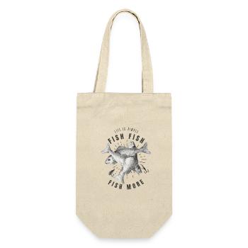 Fisherman - Life is Simple Fish More - Gift Bag for Bottles - nature - Front