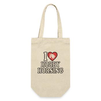 J’aime Hobby Horsing - Coeur - Hobby - Sac à bouteille - nature - Devant