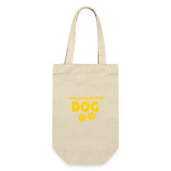 I would rather be with my dog - Gift Bag for Bottles - nature - Front
