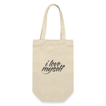 I love myself / self-confidence - Gift Bag for Bottles - nature - Front