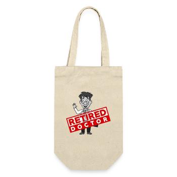 Doctor & medic - in retirement - Gift Bag for Bottles - nature - Front
