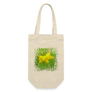 Der Hornklee ist eine Futterpflanze für Bienen - Geschenkbeutel für Flaschen - Natur - Vorne
