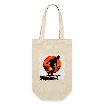 Skateboarding is street surfing - Gift Bag for Bottles - nature - Front
