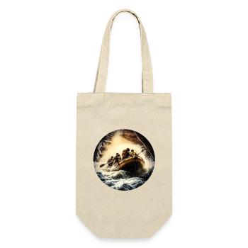 Rafting is a great team sport - Gift Bag for Bottles - nature - Front
