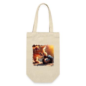 Unleashing your cat's creativity - Gift Bag for Bottles - nature - Front