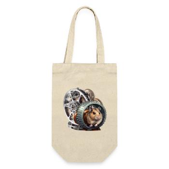 Hamster generates renewable energy - Gift Bag for Bottles - nature - Front