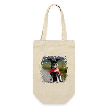 Ein Blindenhund ist kein Blinder Hund - Geschenkbeutel für Flaschen - Natur - Vorne