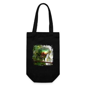 The shiny golden rose beetle - Gift Bag for Bottles - black - Front