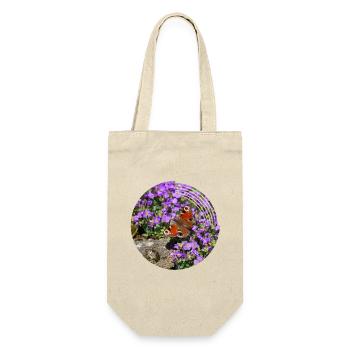 Peacock eyes are the most famous butterflies - Gift Bag for Bottles - nature - Front