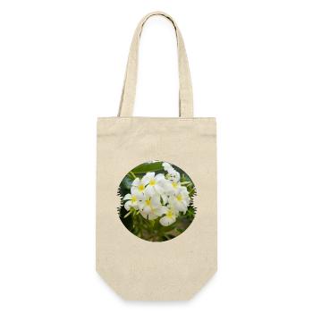 Plumeria are represented in the tropics - Gift Bag for Bottles - nature - Front