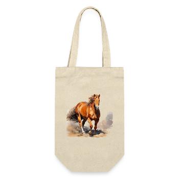 Les chevaux méritent le respect - Sac à bouteille - nature - Devant