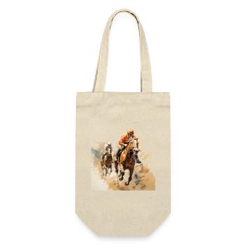 Les courses de chevaux sont un monde à part entière - Sac à bouteille - nature - Devant