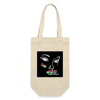 Free palestine women - Gift Bag for Bottles - nature - Front