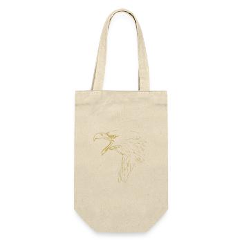 Illustrierte Designs mit Adler - Geschenkbeutel für Flaschen - Natur - Vorne
