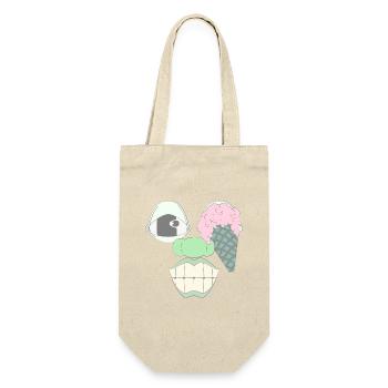 A CLASSIC - Gift Bag for Bottles - nature - Front