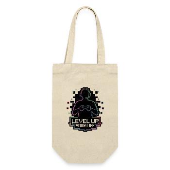 Améliorez votre vie Silhouette de joueur - Sac à bouteille - nature - Devant