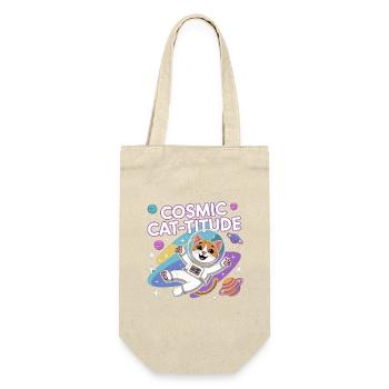 Chat Cosmique – Pouvoir Intergalactique du Chat - Sac à bouteille - nature - Devant